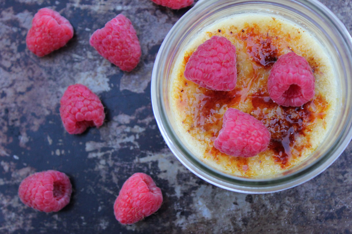 Raspberry Creme Brulee