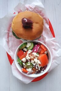 greek feta burger