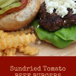 Sundried Tomato Beef Burgers