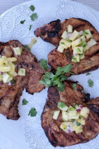Grilled Pork Chops with Pineapple Salsa