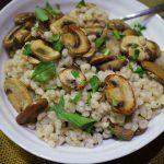 mushroom barley risotto