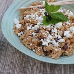 brown rice with feta