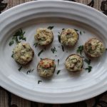 Blue Cheese Pecan Stuffed Mushrooms