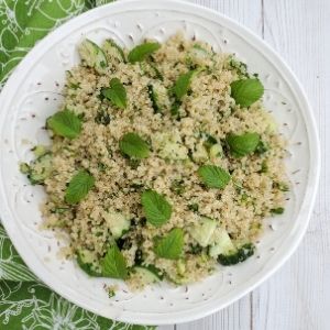 cucumber mint quinoa salad