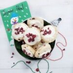 white chocolate cranberry kiss cookies