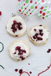 chopped cranberry on these white chocolate cranberry cookies