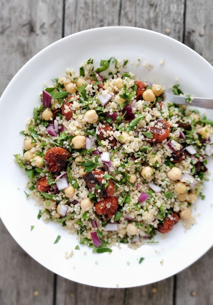 Mediterranean Quinoa Salad - | Bakersbeans (Wanda Baker)