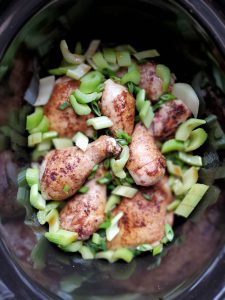 Veggies in with the Five Spice Chicken