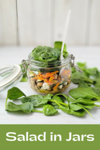 salad in jars