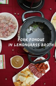 Pork Fondue in Lemongrass Broth