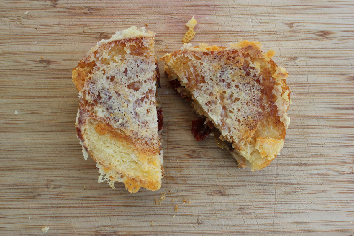 Gouda and Olive Tapenade Grilled Cheese