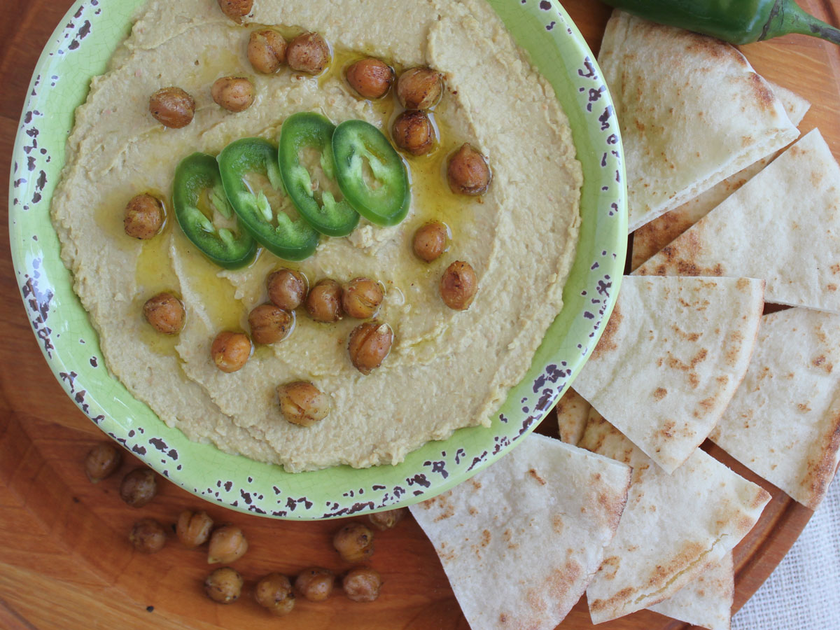 Roasted Jalapeno Hummus