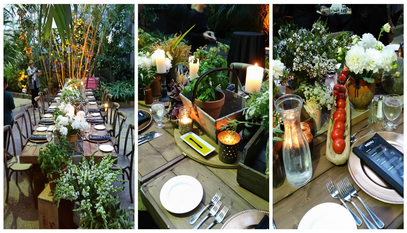 Table Setting at The Calgary Zoo Ford Event