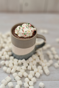 hot cocoa and marshmallows