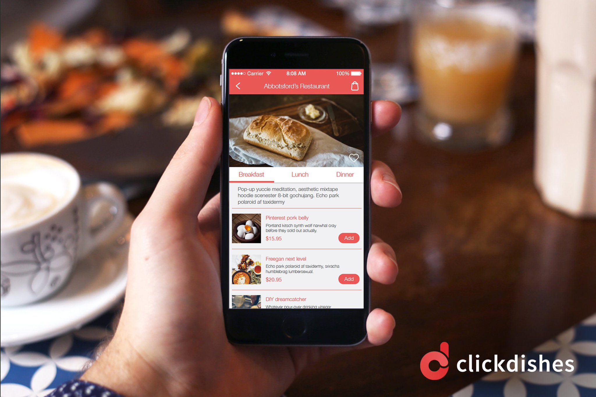 ClickDishes Food App