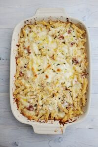 Baked Chicken and Pancetta Penne