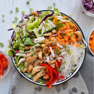 Crunchy Asian Chicken Salad Bowl