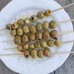 Grilled Skewered Olives