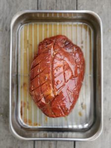 Ham with glaze
