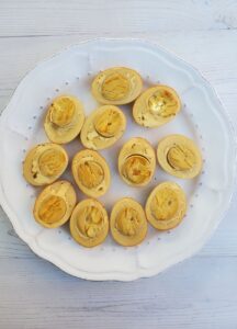 deviled smoked eggs