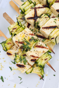 Zucchini and Haloumi Skewers v1